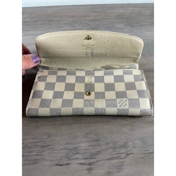 Louis Vuitton Damier Azur Textured Wallet- France- Great Used Condition - Picture 4 of 7